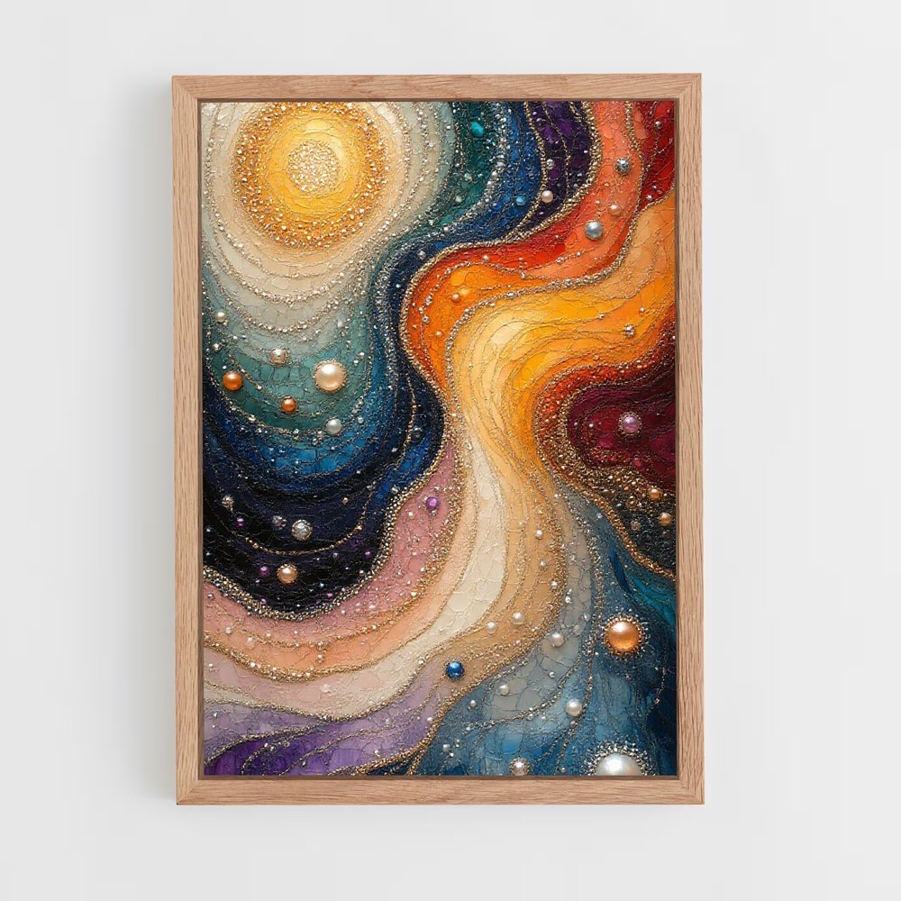 Poster abstrait cosmique captivant – affiche Art spatial (vue 4)